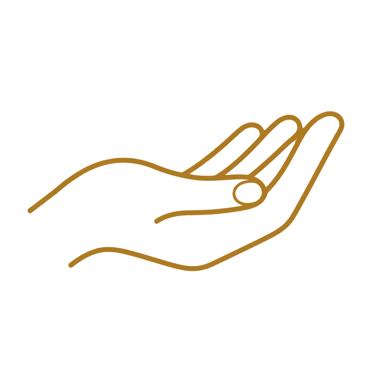 Picto d’une main ouverte, symbole de l’accueil.